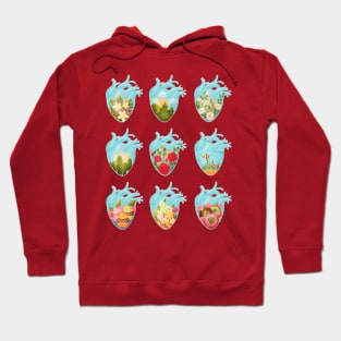 heart landscape collection Hoodie